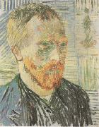 Vincent Van Gogh Self-Portrait with a Japanese Print (nn04) oil